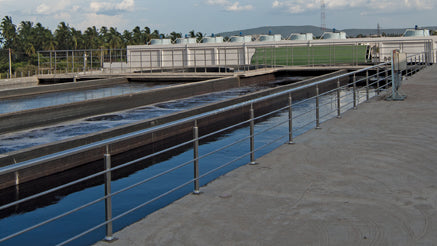 The effluent treatment plant at an ethical factory in India.