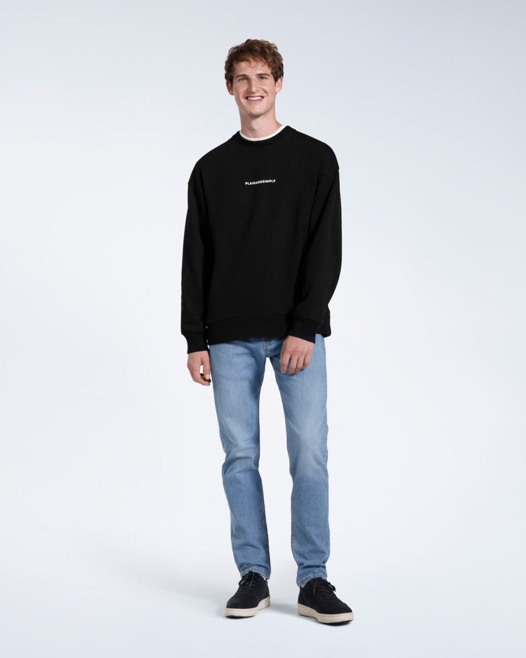 Mens Grey Oversized Sweatshirt Men's Heavyweight Sweatshirt