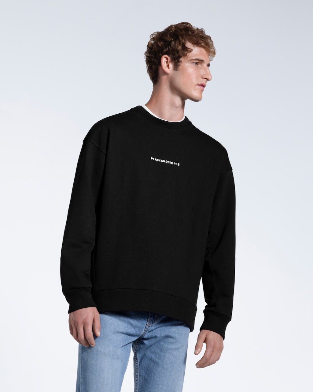 Men's Heavyweight Sweatshirt Central Logo Plainandsimple