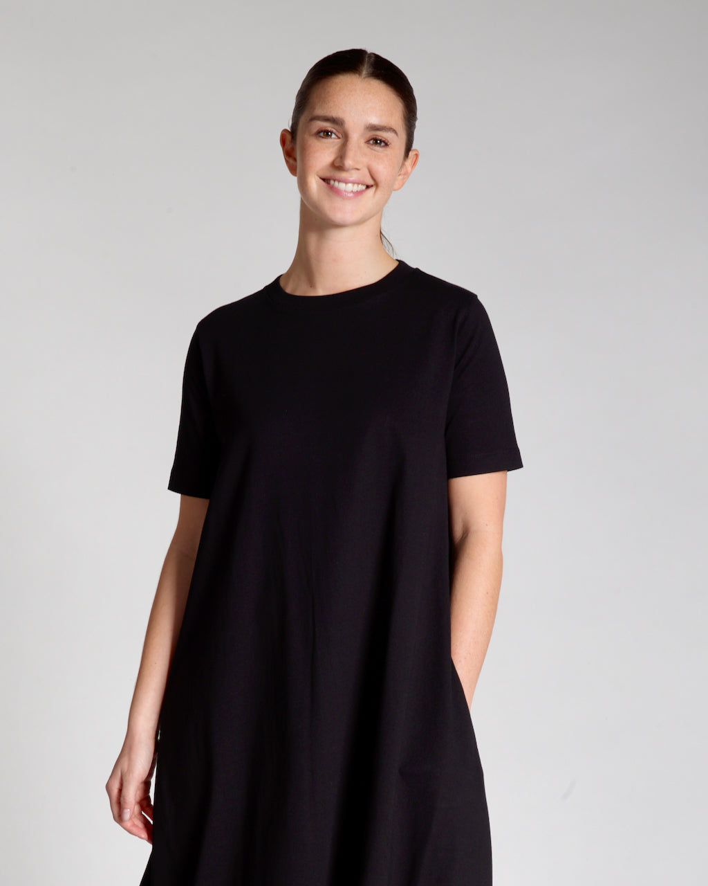 Long Line Organic T-Shirt Dress