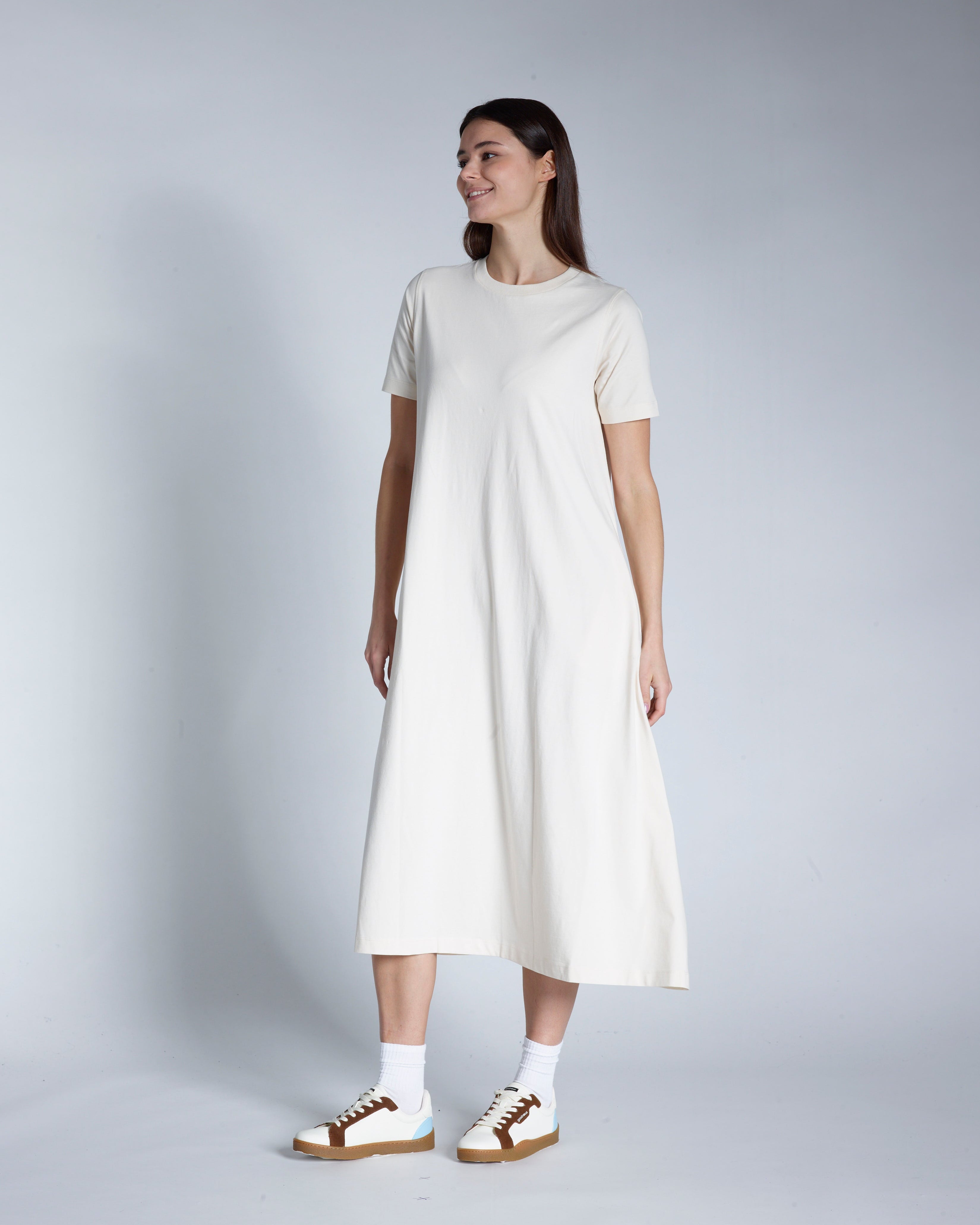Long Line Organic T-Shirt Dress