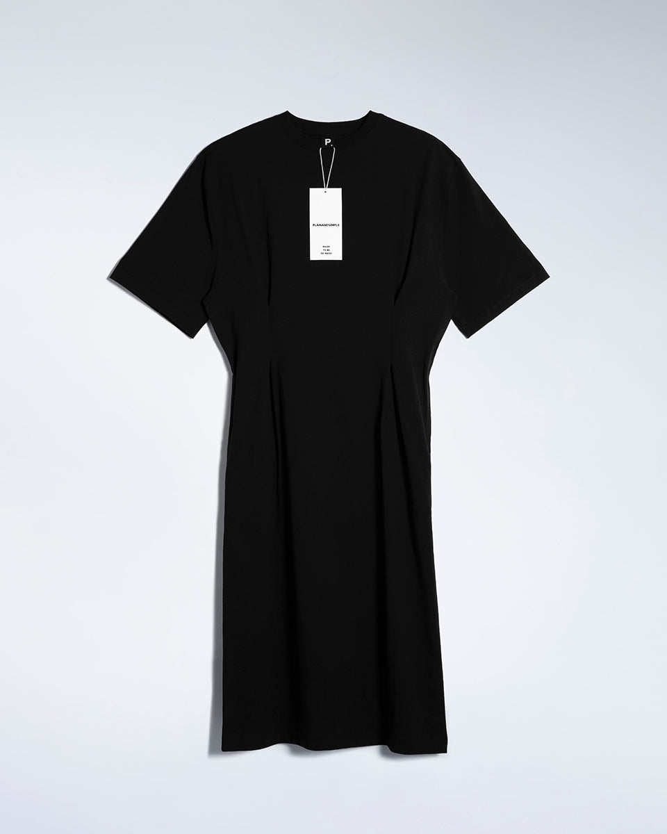 Pleated Waist Organic T-Shirt Dress Pleated Waist Organic T-Shirt Dress